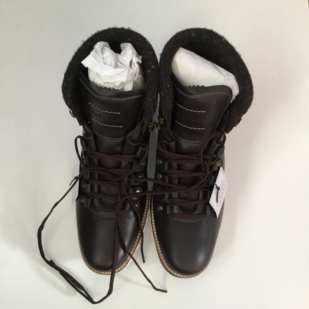 Cole Haan Zerogrand Waterproof Brown Hiker Boots - Picture 2 of 10